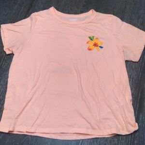 Soft, lightweight cotton shirt. Peach color.